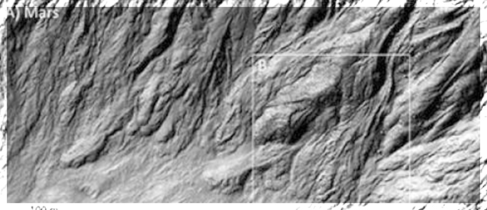 Tracce lasciate dall’acqua su Marte 200mila anni fa